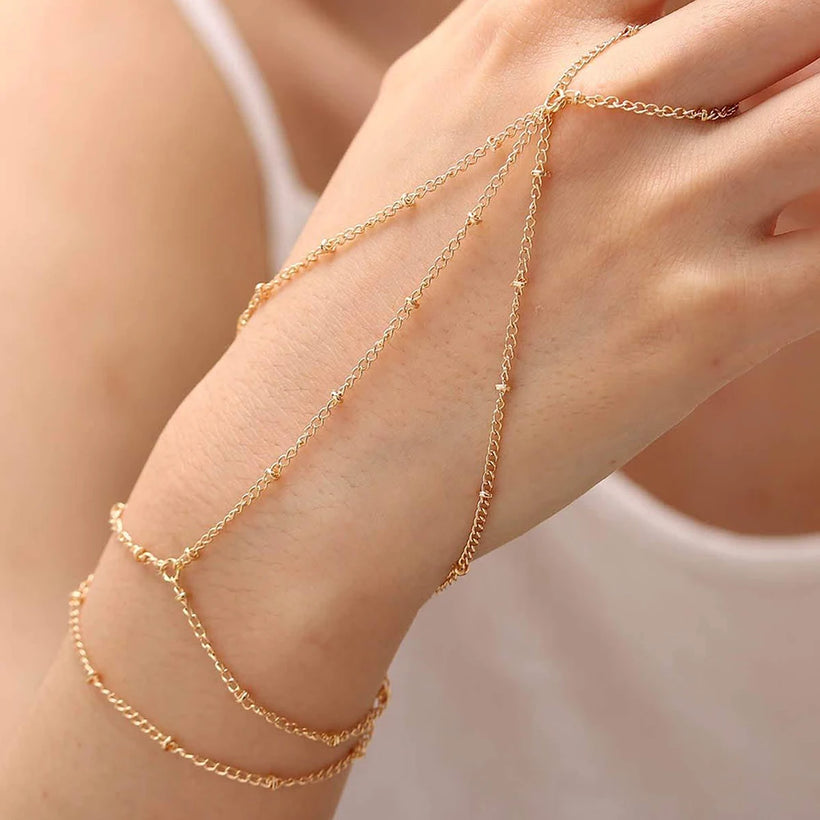 Velara - Luxe Linked Bracelet Ring