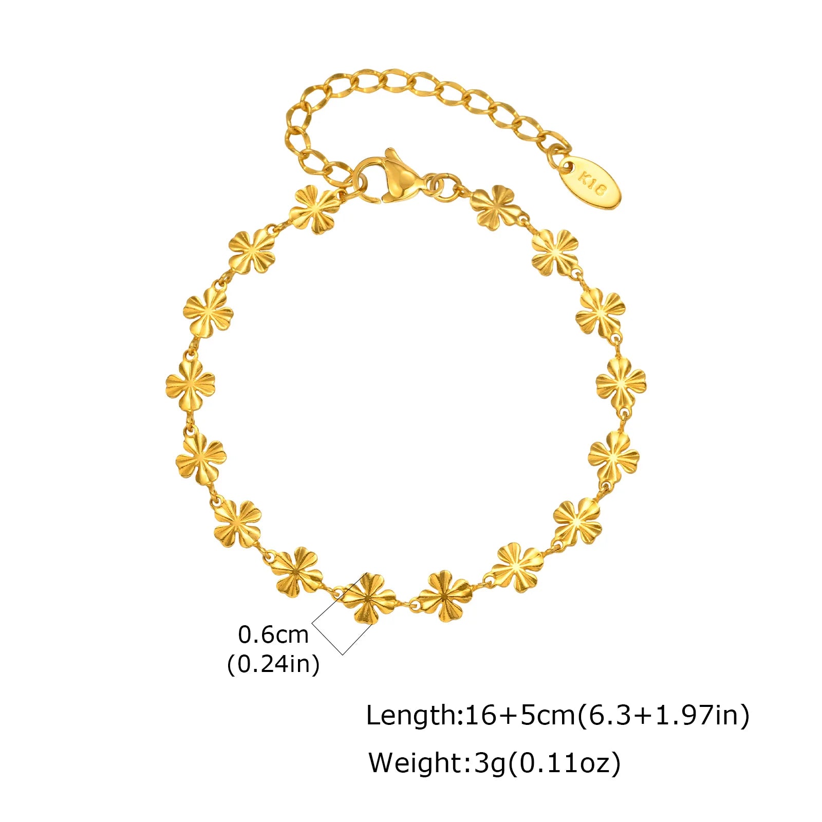 Velara - Gold Stack Chain Bracelet
