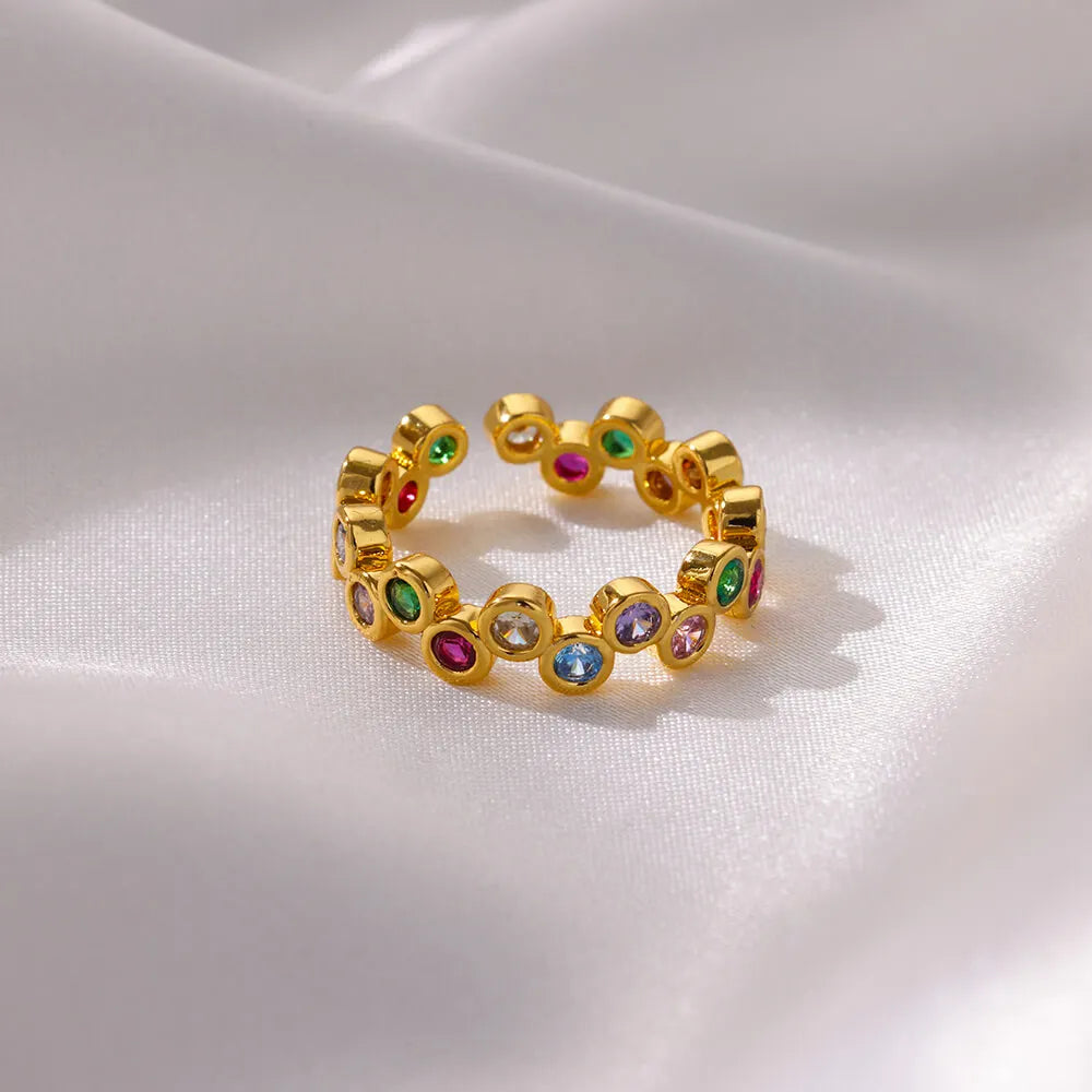 Vêlara — Colorful Stone Stainless Ring