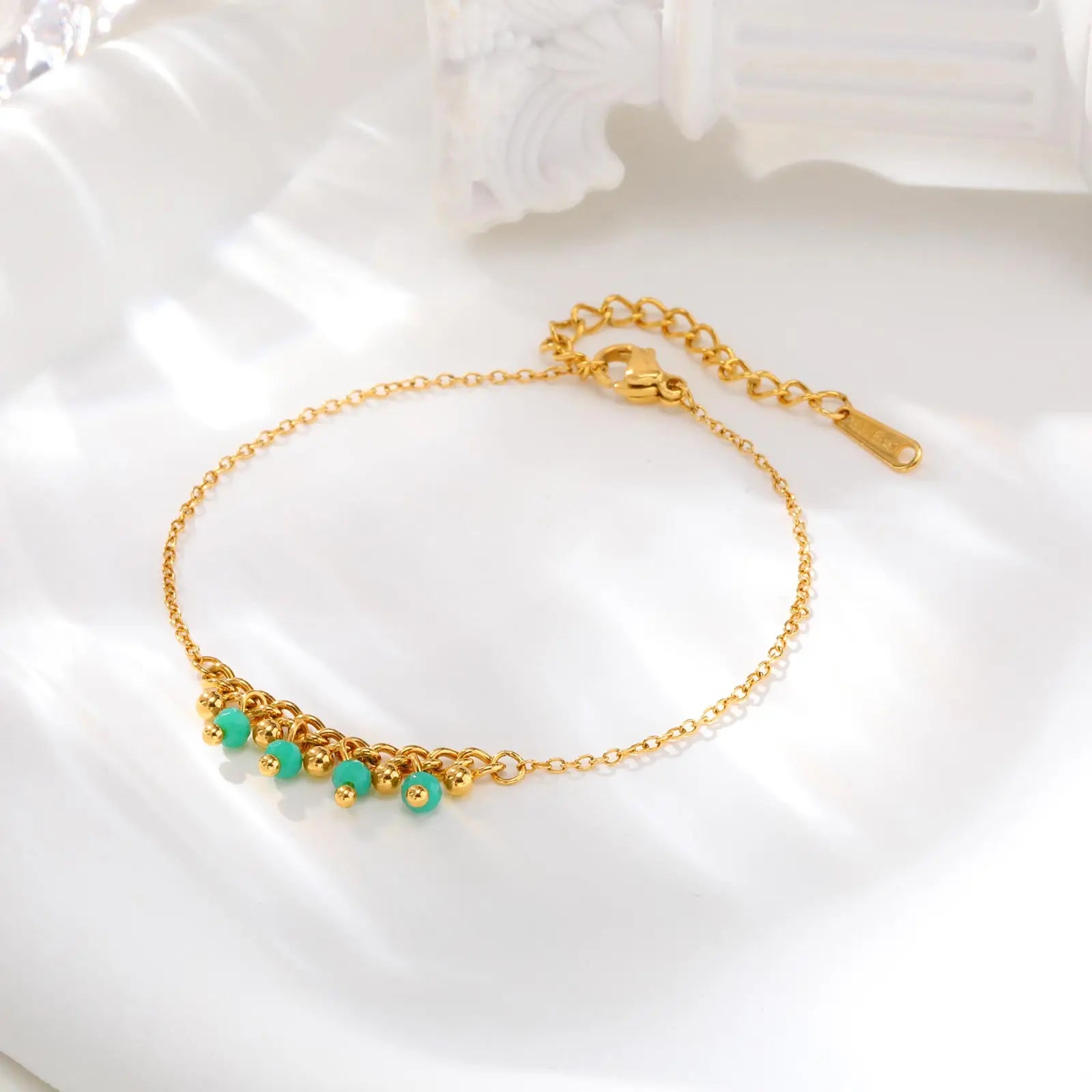 Velara - Gold Stack Chain Bracelet
