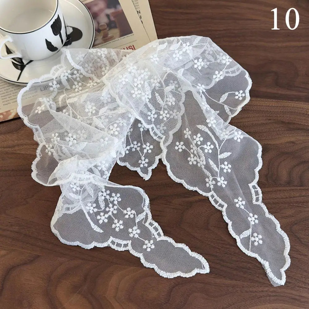 Velara - Floral Lace Triangle Scarf
