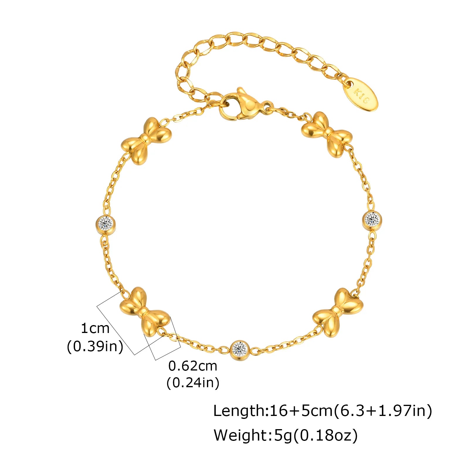 Velara - Gold Stack Chain Bracelet