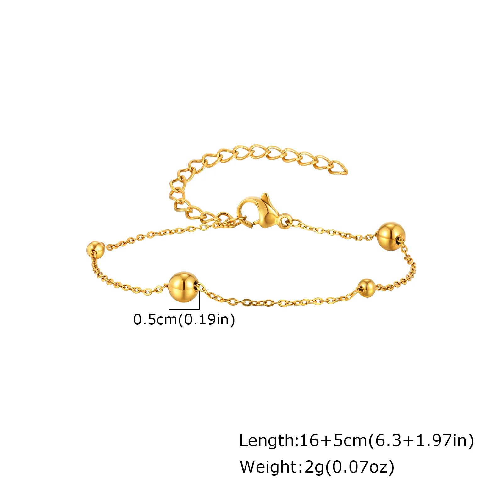 Velara - Gold Stack Chain Bracelet