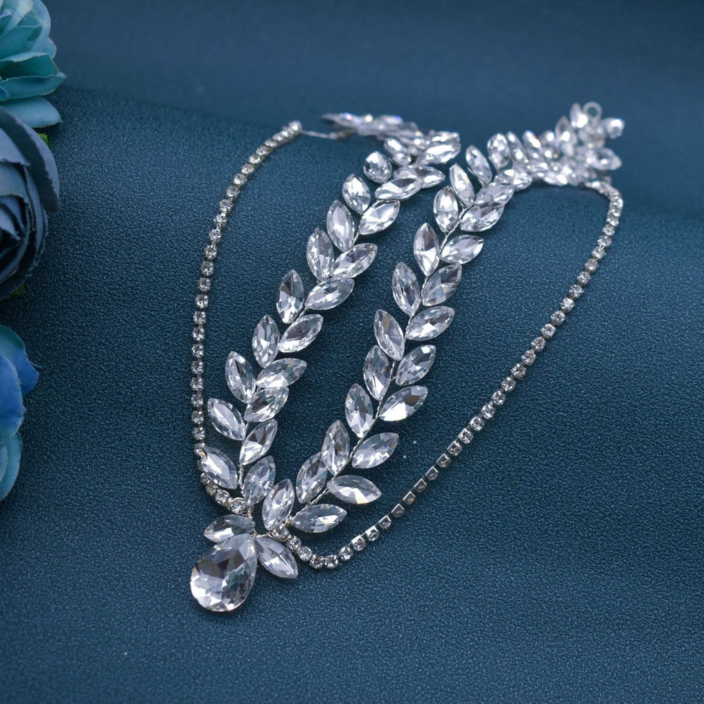 Vêlara — Teardrop Crystal Forehead Chain